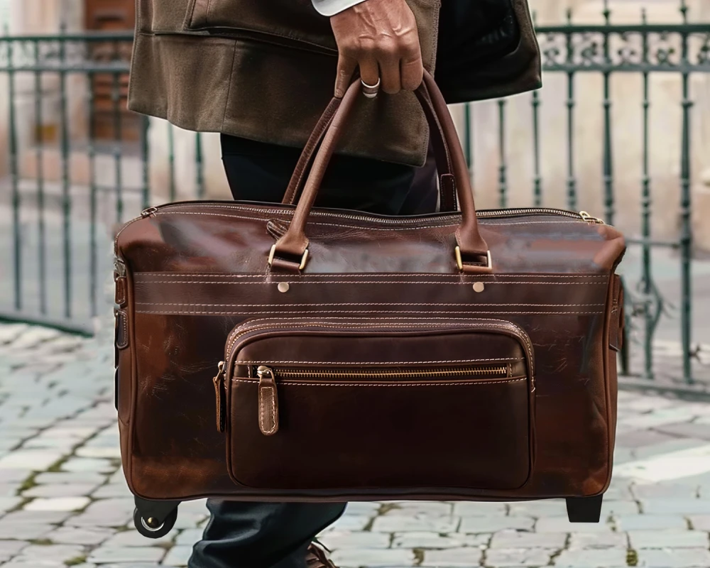 medium luggage with wheels