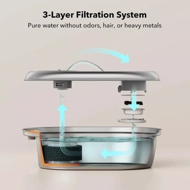 Stainless Steel Cat Water Fountain: Hygienic, Low-Noise Hydration Cats Actually Use